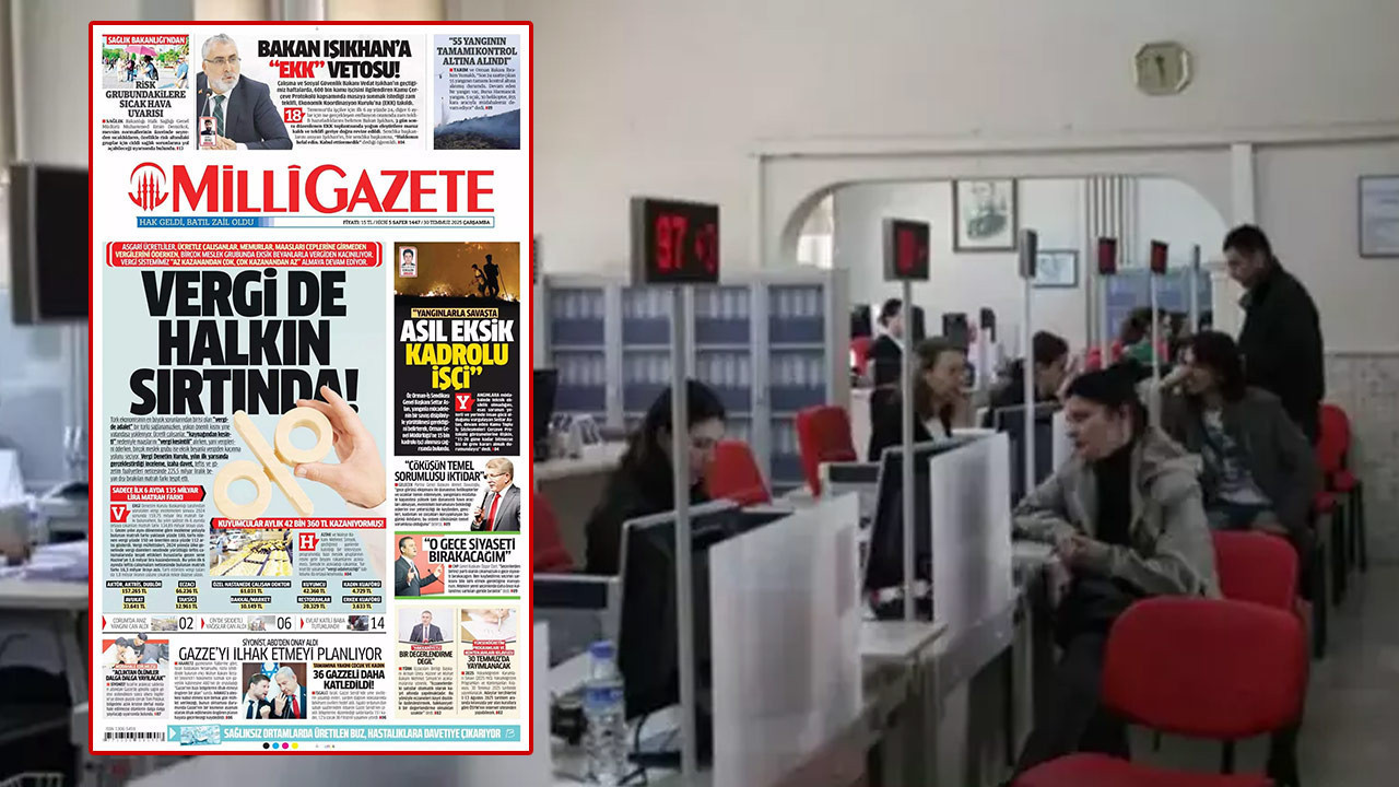 Milli Gazete tepkili: Fatura vatandaşa çıktı