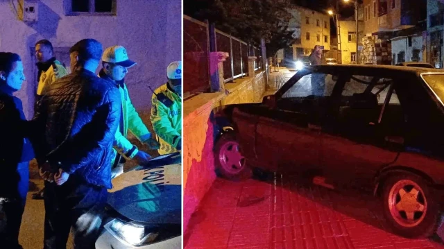 plakasiz otomobille polisten kactilar duvara carpinca yakalandilar 5sbLaFde